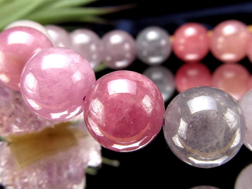 カラースピネル MIXスピネル 尖晶石 ブレスレット 8月の誕生石