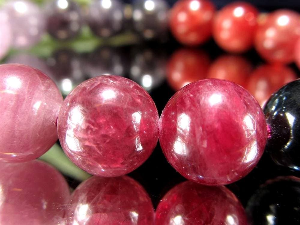 カラースピネル MIXスピネル 尖晶石 ブレスレット 8月の誕生石