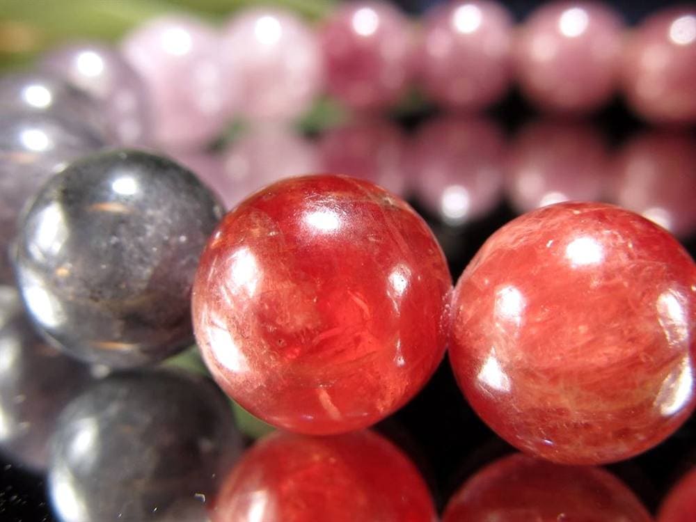 カラースピネル MIXスピネル 尖晶石 ブレスレット 8月の誕生石