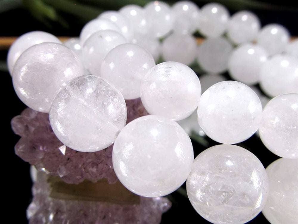 ホワイトダンビュライト ブレスレット ミルキー 純白 ダンビュライト