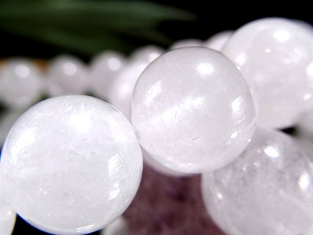 ホワイトダンビュライト ブレスレット ミルキー 純白 ダンビュライト