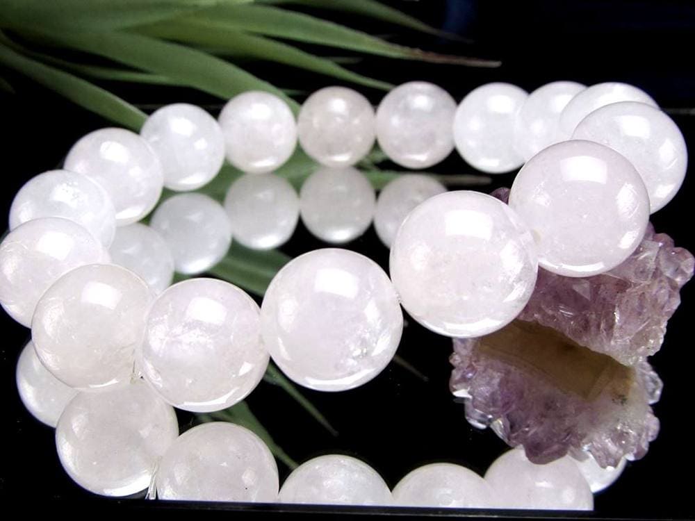 ホワイトダンビュライト ブレスレット ミルキー 純白 ダンビュライト