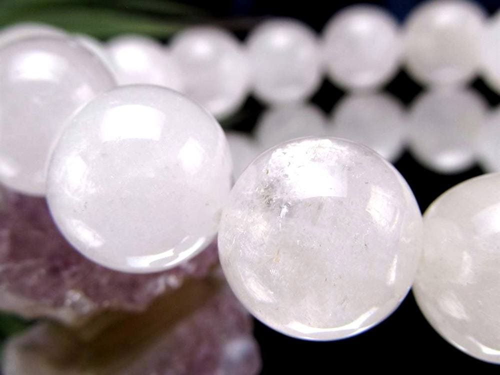 ホワイトダンビュライト ブレスレット ミルキー 純白 ダンビュライト