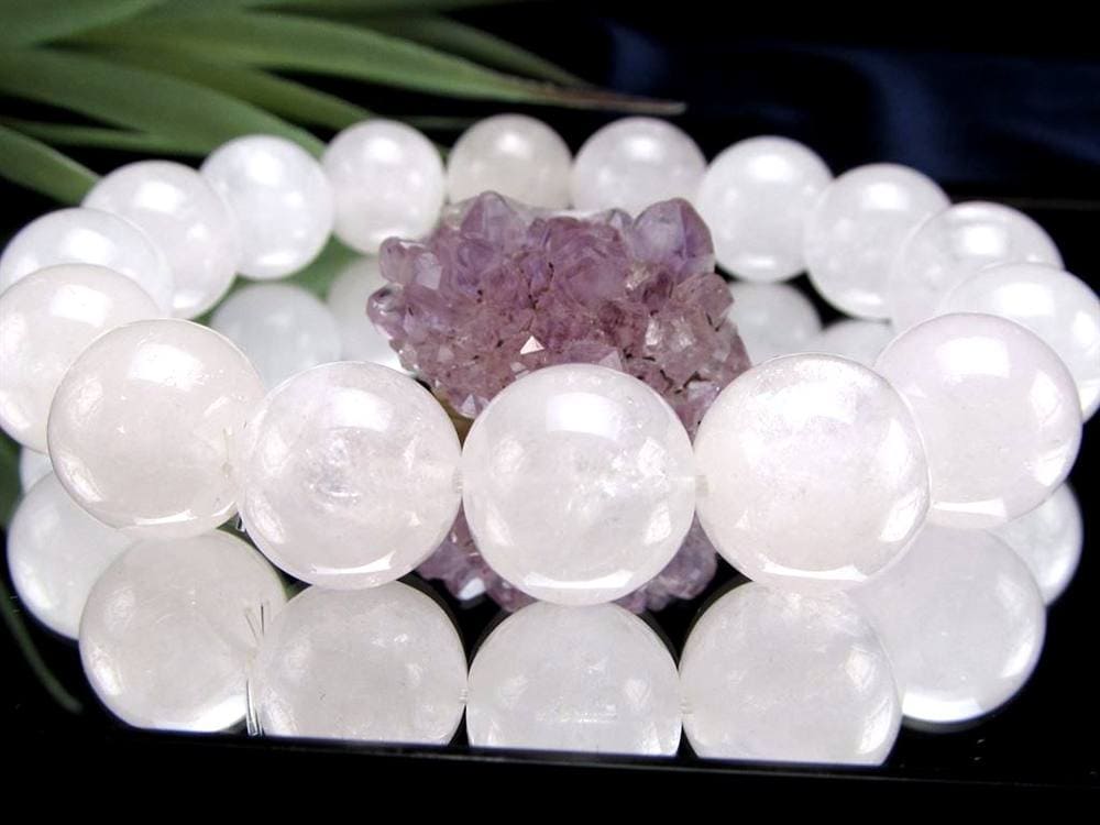 ホワイトダンビュライト ブレスレット ミルキー 純白 ダンビュライト