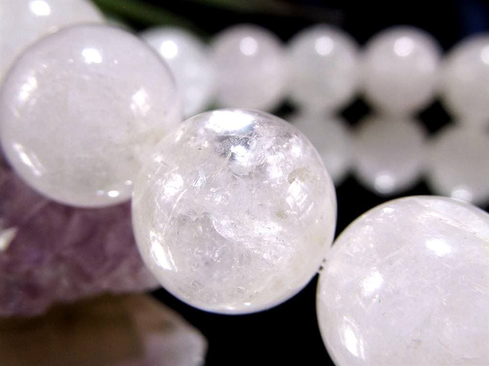 ホワイトダンビュライト ブレスレット ミルキー 純白 ダンビュライト