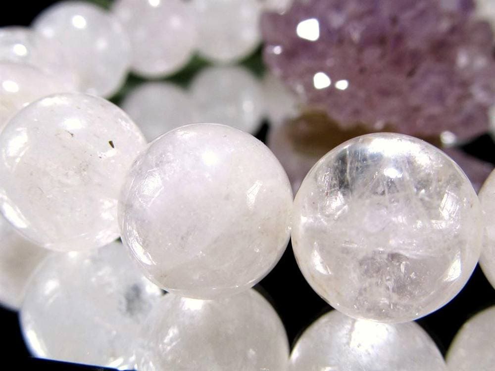 ホワイトダンビュライト ブレスレット ミルキー 純白 ダンビュライト