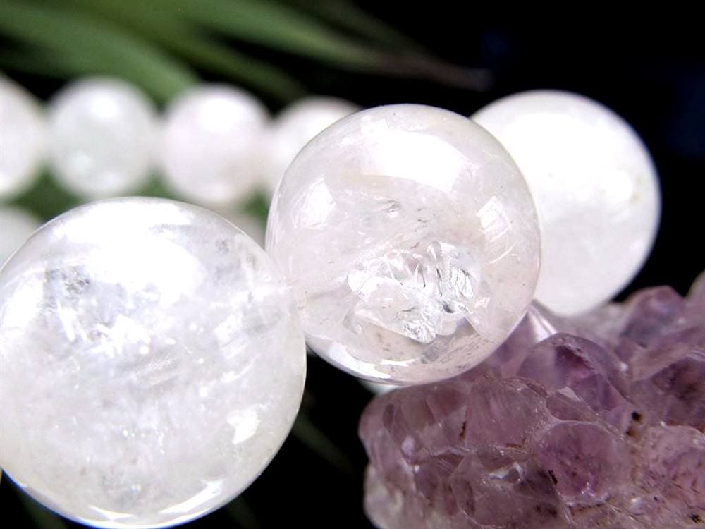 ホワイトダンビュライト ブレスレット ミルキー 純白 ダンビュライト