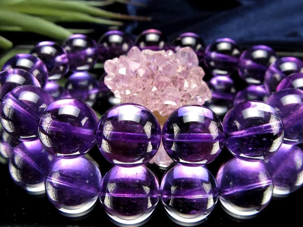 アメジスト 紫水晶 ブレスレット ウルグアイ 誕生石