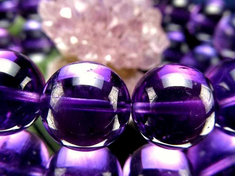 アメジスト 紫水晶 ブレスレット ウルグアイ 誕生石