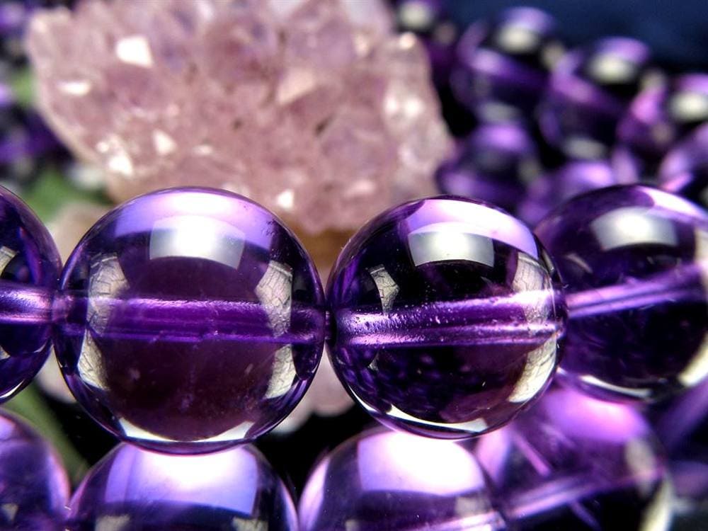 アメジスト 紫水晶 ブレスレット ウルグアイ 誕生石