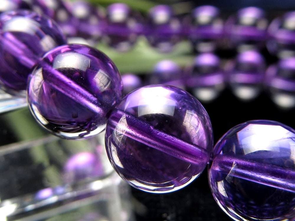 アメジスト 紫水晶 ブレスレット ウルグアイ 誕生石