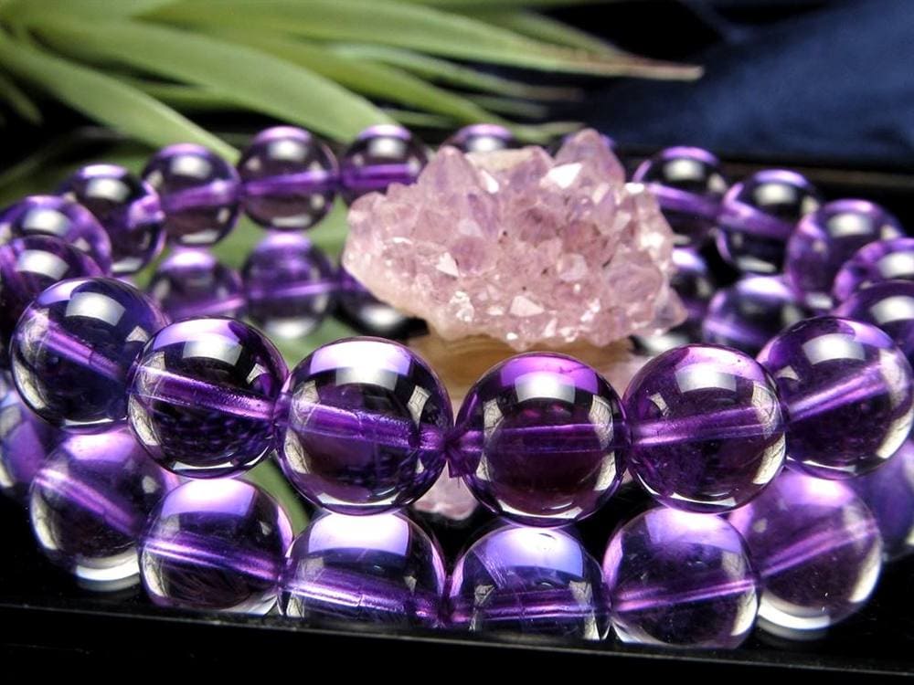 アメジスト 紫水晶 ブレスレット ウルグアイ 誕生石