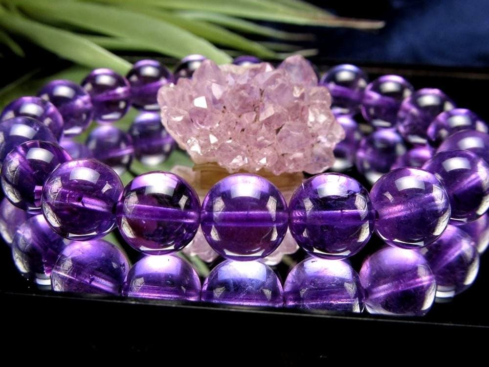 アメジスト 紫水晶 ブレスレット ウルグアイ 誕生石