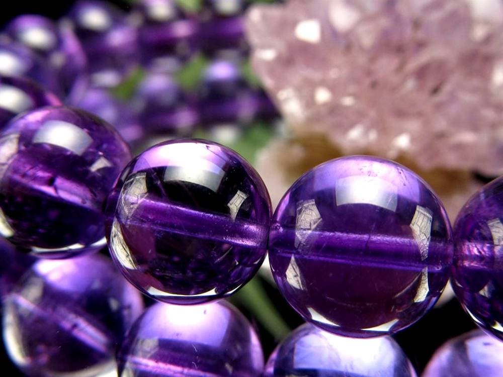 アメジスト 紫水晶 ブレスレット ウルグアイ 誕生石