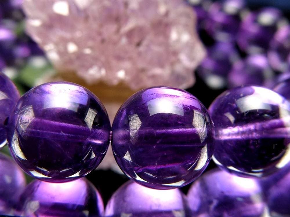 アメジスト 紫水晶 ブレスレット ウルグアイ 誕生石