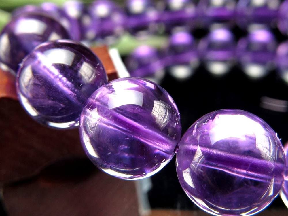 アメジスト 紫水晶 ブレスレット ウルグアイ 誕生石