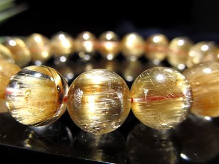 ゴールドルチル ブレスレット タイチン 金針水晶 天然石