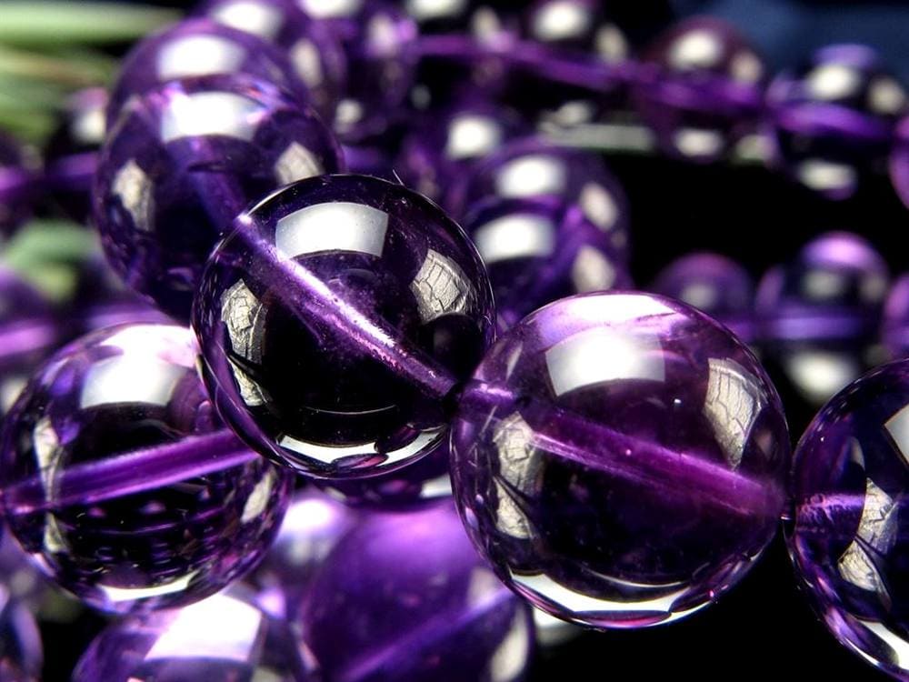 アメジスト 紫水晶 ブレスレット ウルグアイ 誕生石