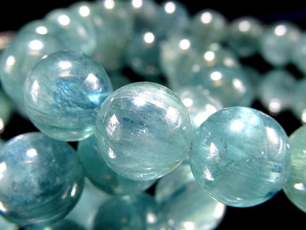 グリーン カイヤナイト 藍晶石 ブレスレット ケニア産