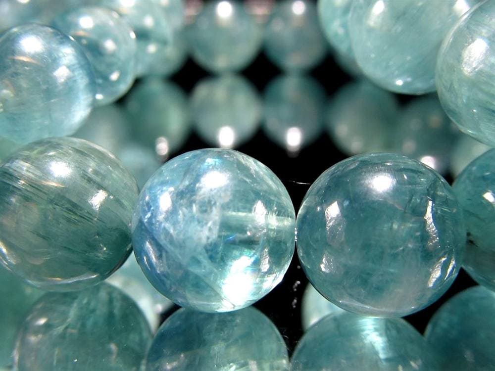 グリーン カイヤナイト 藍晶石 ブレスレット ケニア産