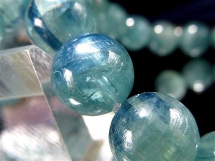 グリーン カイヤナイト 藍晶石 ブレスレット ケニア産