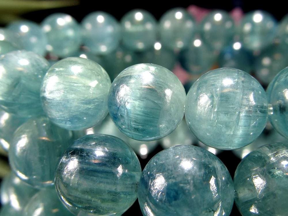 グリーン カイヤナイト 藍晶石 ブレスレット ケニア産