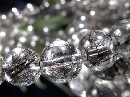 ルチルクォーツ ブラックルチル ブレスレット 天然石 パワーストーン