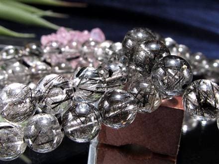 ルチルクォーツ ブラックルチル ブレスレット 天然石 パワーストーン