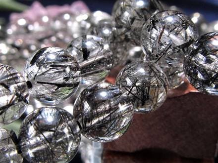 ルチルクォーツ ブラックルチル ブレスレット 天然石 パワーストーン