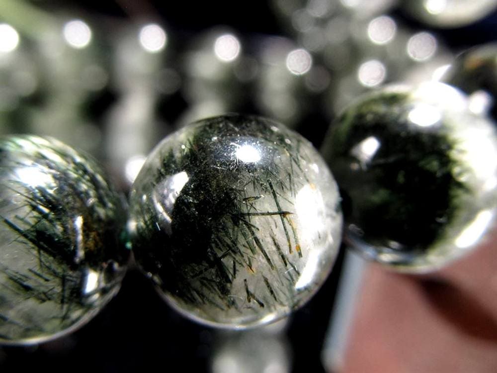 グリーンルチルクォーツ ブレスレット ルチル 天然石 パワーストーン