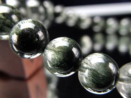 グリーンルチルクォーツ ブレスレット ルチル 天然石 パワーストーン