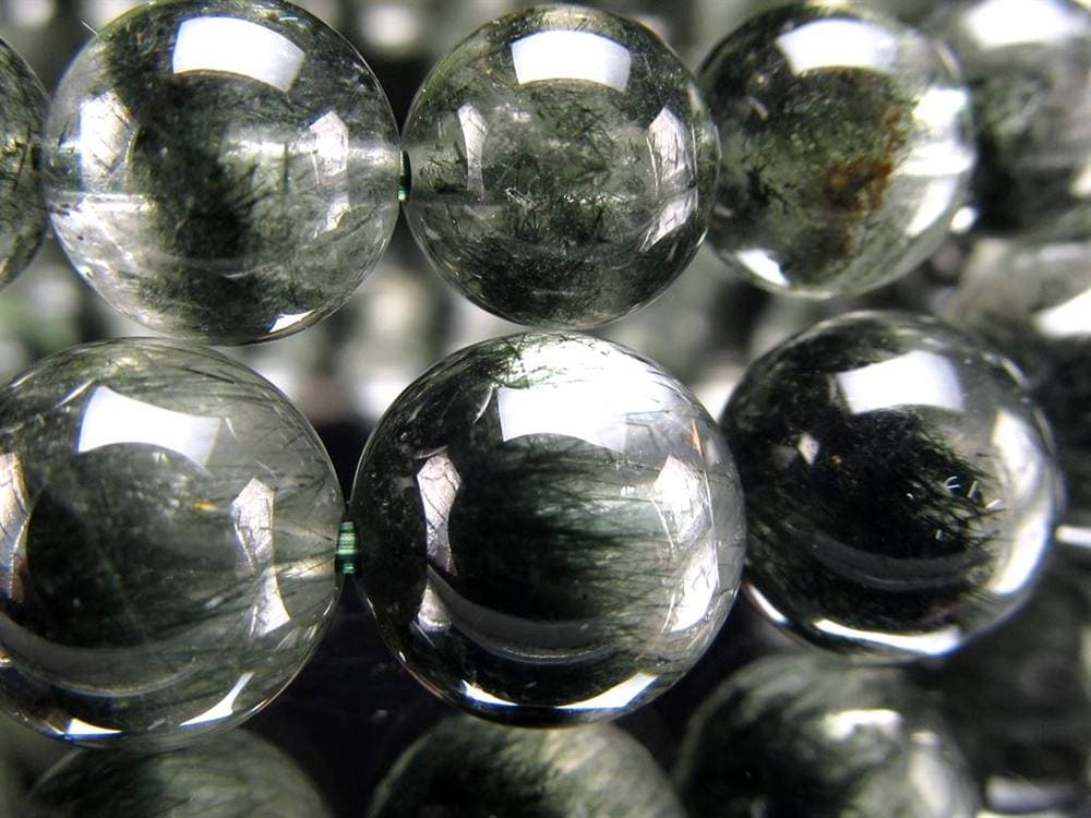 グリーンルチルクォーツ ブレスレット ルチル 天然石 パワーストーン