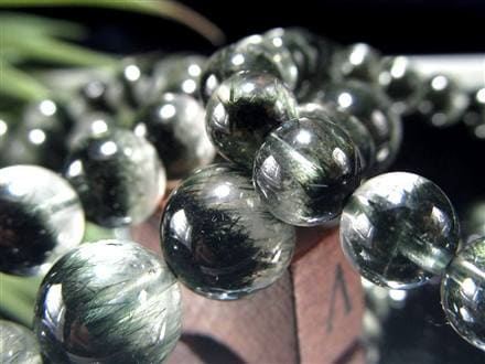 グリーンルチルクォーツ ブレスレット ルチル 天然石 パワーストーン