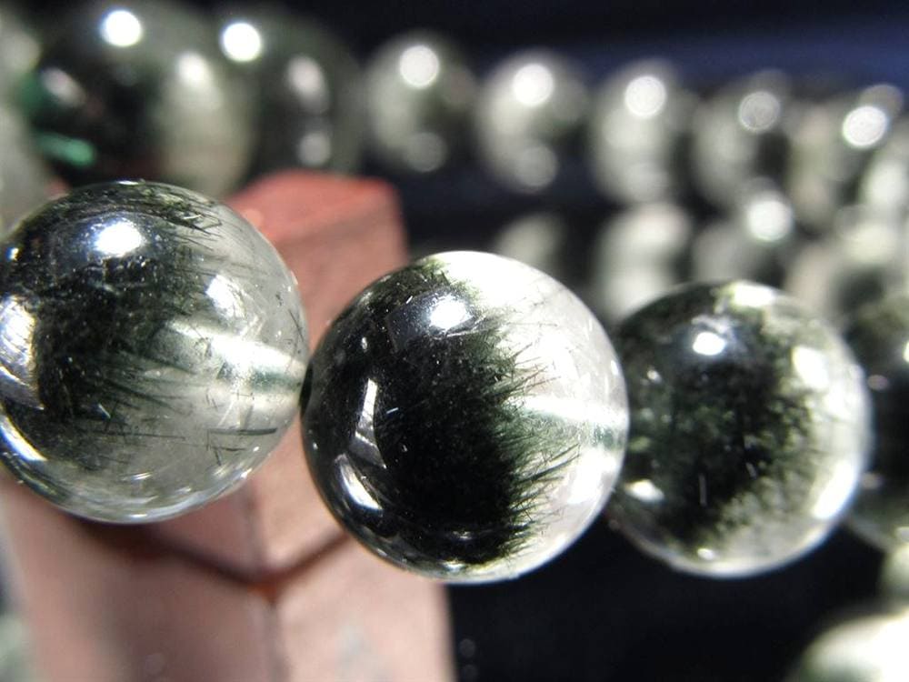 グリーンルチルクォーツ ブレスレット ルチル 天然石 パワーストーン