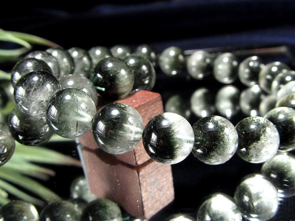 グリーンルチルクォーツ ブレスレット ルチル 天然石 パワーストーン