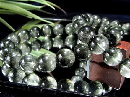 グリーンルチルクォーツ ブレスレット ルチル 天然石 パワーストーン