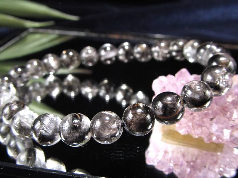 プラチナルチルクォーツ ブレスレット プラチナルチル ルチルレイテッドクォーツ ブルッカイト