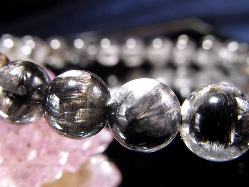 プラチナルチルクォーツ ブレスレット プラチナルチル ルチルレイテッドクォーツ ブルッカイト