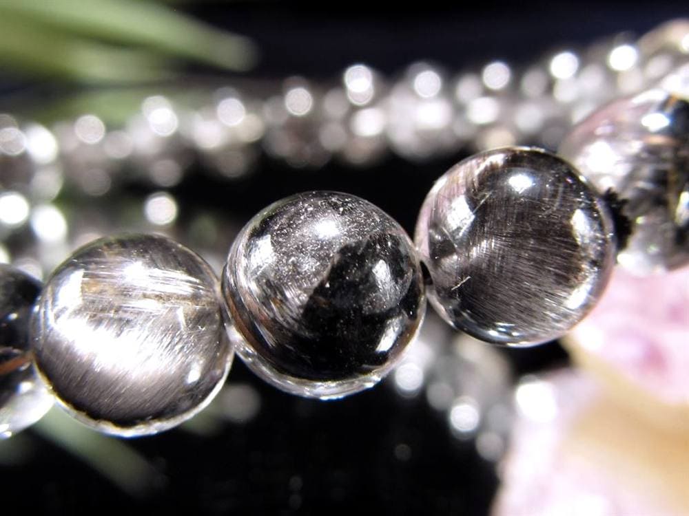 プラチナルチルクォーツ ブレスレット プラチナルチル ルチルレイテッドクォーツ ブルッカイト