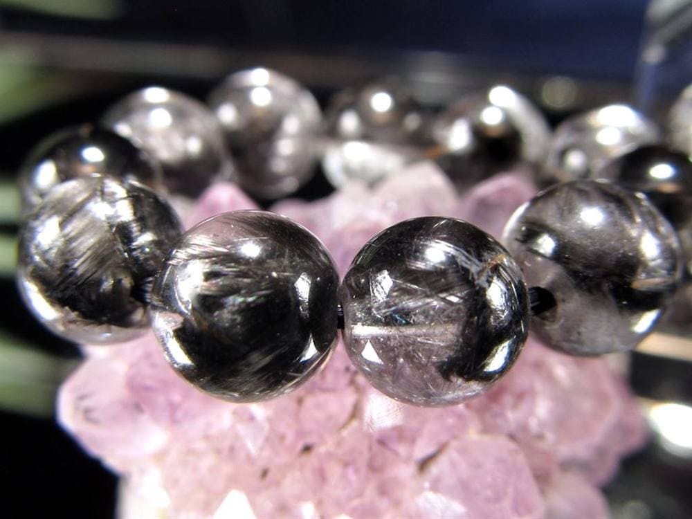 プラチナルチルクォーツ ブレスレット プラチナルチル ルチルレイテッドクォーツ ブルッカイト