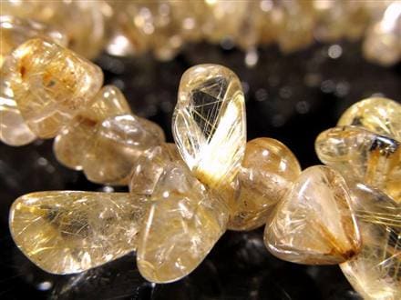 ゴールドルチルクォーツ ブレスレット ルチレイテッドクォーツ 金針水晶 パワーストーン