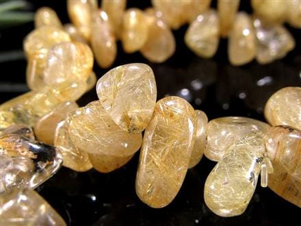 ゴールドルチルクォーツ ブレスレット ルチレイテッドクォーツ 金針水晶 パワーストーン