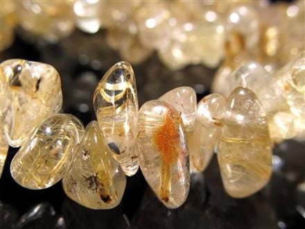 ゴールドルチルクォーツ ブレスレット ルチレイテッドクォーツ 金針水晶 パワーストーン
