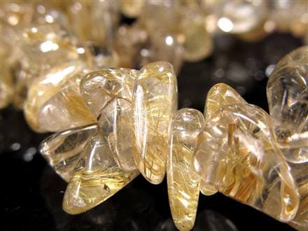 ゴールドルチルクォーツ ブレスレット ルチレイテッドクォーツ 金針水晶 パワーストーン