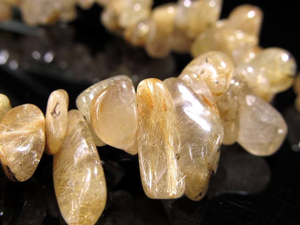 ゴールドルチルクォーツ ブレスレット ルチレイテッドクォーツ 金針水晶 パワーストーン