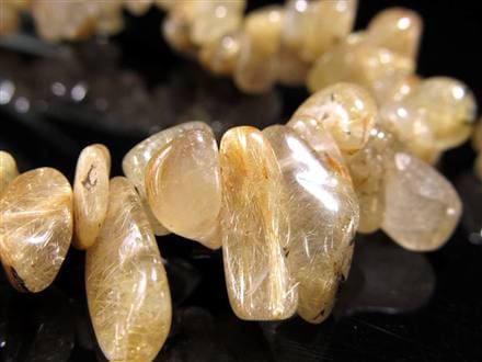 ゴールドルチルクォーツ ブレスレット ルチレイテッドクォーツ 金針水晶 パワーストーン