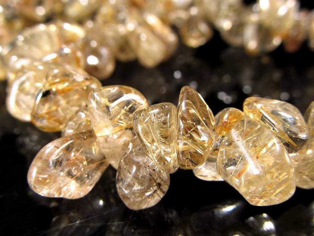 ゴールドルチルクォーツ ブレスレット ルチレイテッドクォーツ 金針水晶 パワーストーン