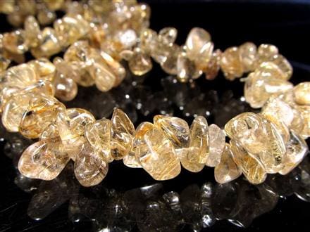 ゴールドルチルクォーツ ブレスレット ルチレイテッドクォーツ 金針水晶 パワーストーン