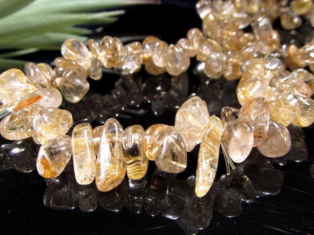 ゴールドルチルクォーツ ブレスレット ルチレイテッドクォーツ 金針水晶 パワーストーン