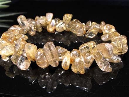ゴールドルチルクォーツ ブレスレット ルチレイテッドクォーツ 金針水晶 パワーストーン